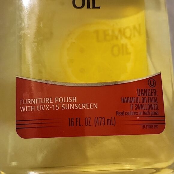 Weiman Lemon Oil, Furniture Wood Polish with UVX-15 Sunscreen 16 Oz SEALED - Picture 7 of 10
